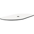 thumbnail image 1 of Safco Designer White Cha-Cha Table Oval Tabletop - Oval Top - 84" Table Top Length x 42" Table Top Width x 1" Table Top Thickness - Yes - Black Edge,, 1 of 2
