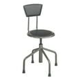 thumbnail image 1 of Safco Diesel Stool Low Base with Back in Pewter, 1 of 3