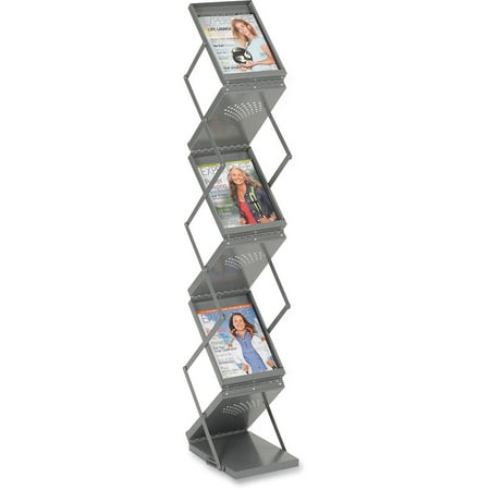 Safco, Double Sided Folding Literature Display, 1 Each, Gray