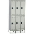 thumbnail image 1 of Safco Double-Tier, Three-Column Locker, 36w x 18d x 78h, Two-Tone Gray, 1 of 3