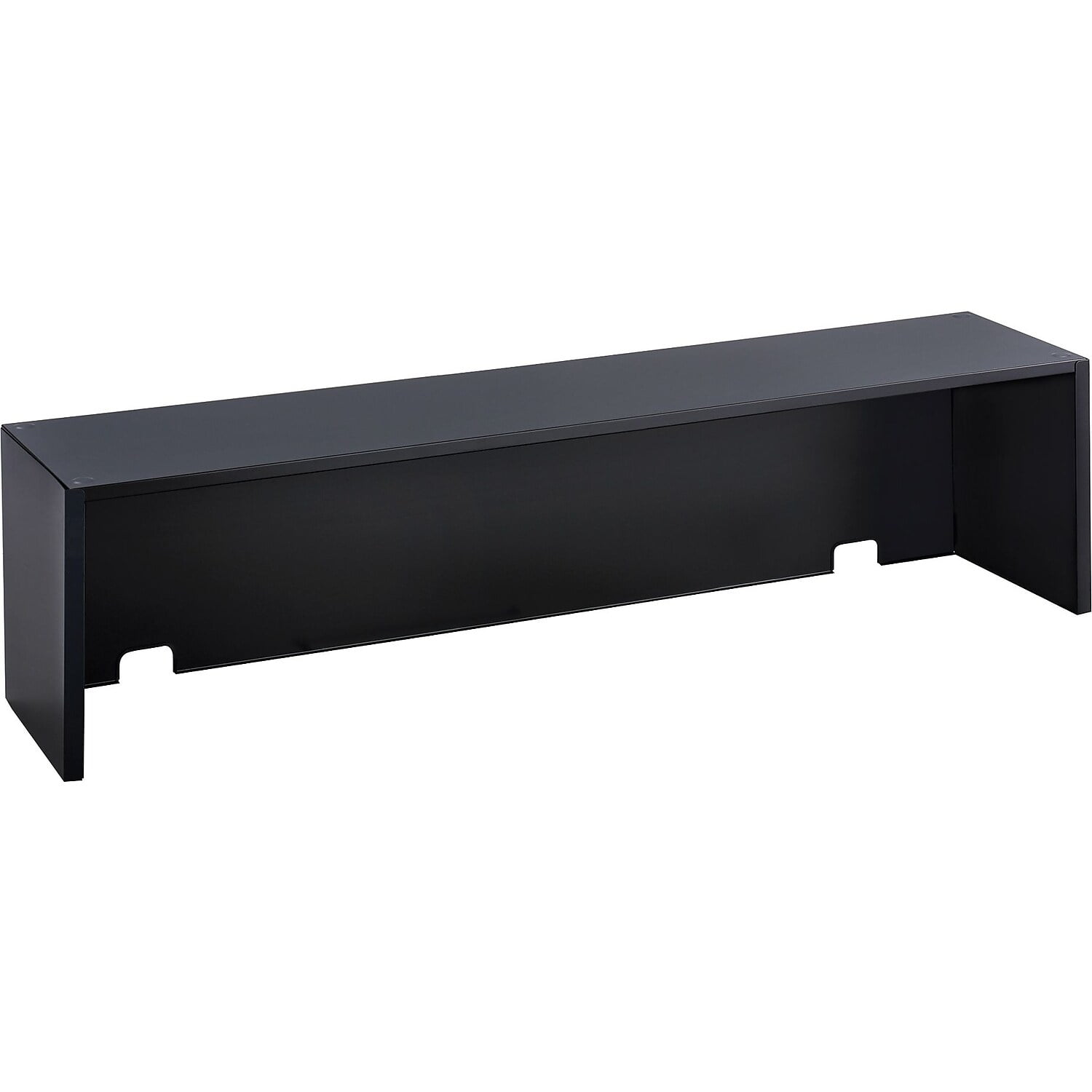 E-Z Sort Modular Mailroom Riser, 57.5" Black Steel with Cable Management