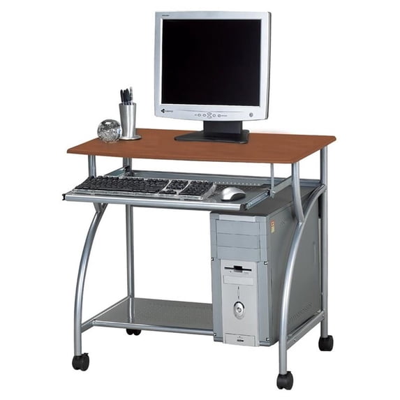 Safco Eastwinds Argo Mobile Metal Computer Cart in Medium Cherry