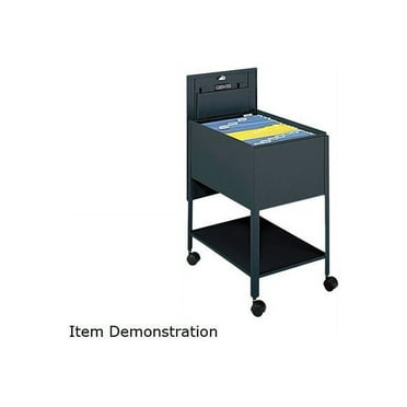 Safco Filing Cart Lockable , Black