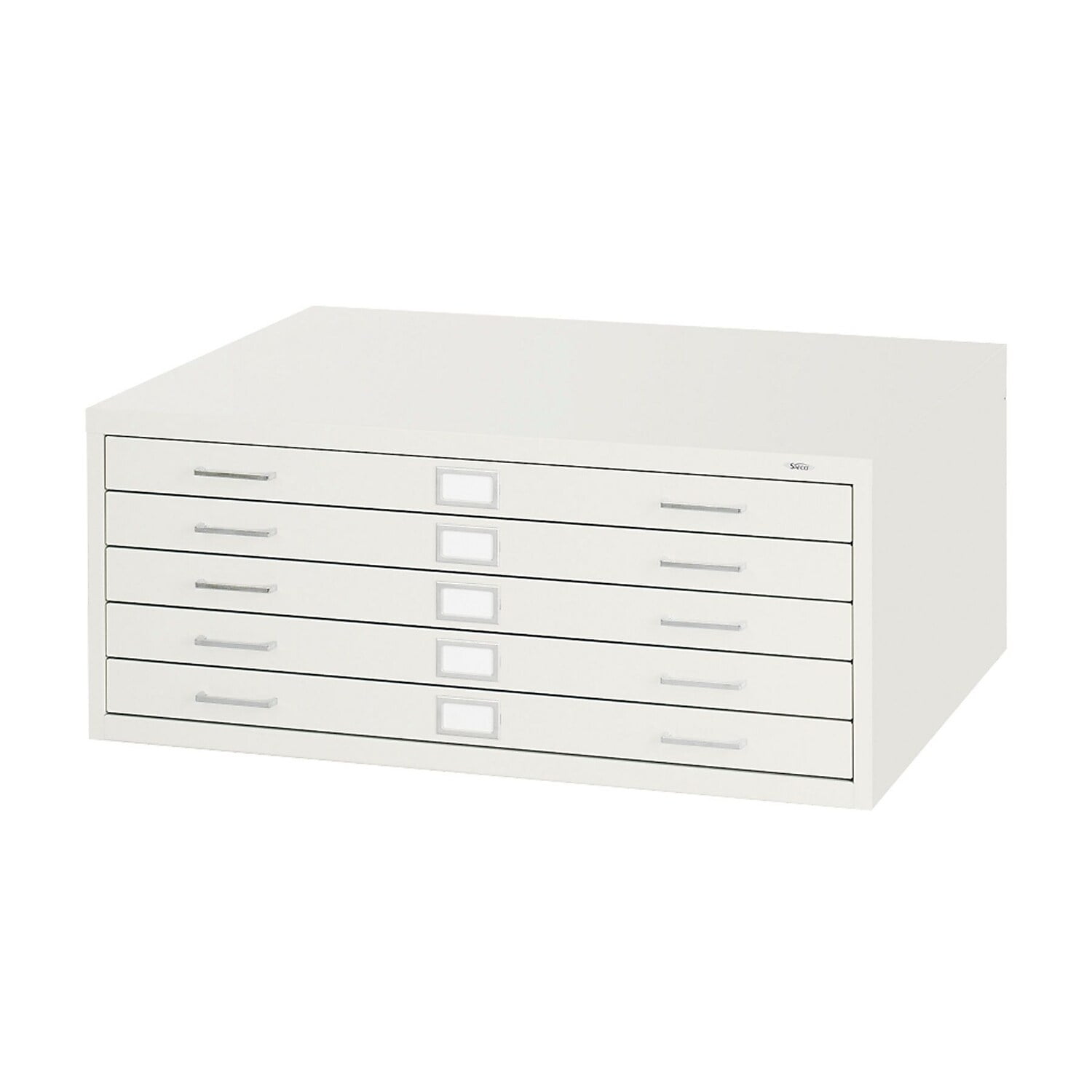 Safco Graphic Arts 5Drawer Steel Flat File For 24x36 Documents White