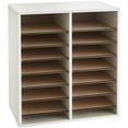 thumbnail image 1 of Wood Adjustable Literature Organizer, 16Compartment, Gray, 1 of 7