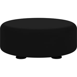 Round vinyl ottoman deals
