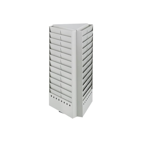 Safco - Literature holder - 33 compartments - gray