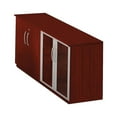 thumbnail image 1 of Safco Low Wall Storage Cabinet With Door Mahogany 29 1/2H x 72W x 20D MVLCLMH, 1 of 2