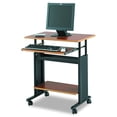 thumbnail image 1 of Muv™ 28" Adjustable Height Desk, Cherry, 1 of 3