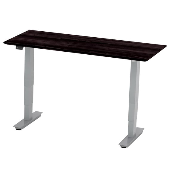 Safco Medina 48" Non-Handed Straight Bridge with 3-Stage Height-Adjustable Base - Mocha