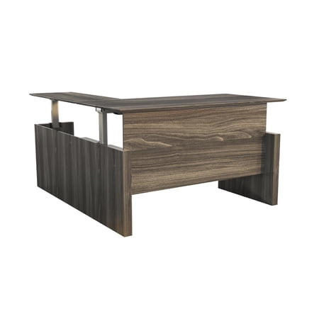 Safco Medina 72" Straight Front Desk With Return In Gray Finish MNT51HLGS