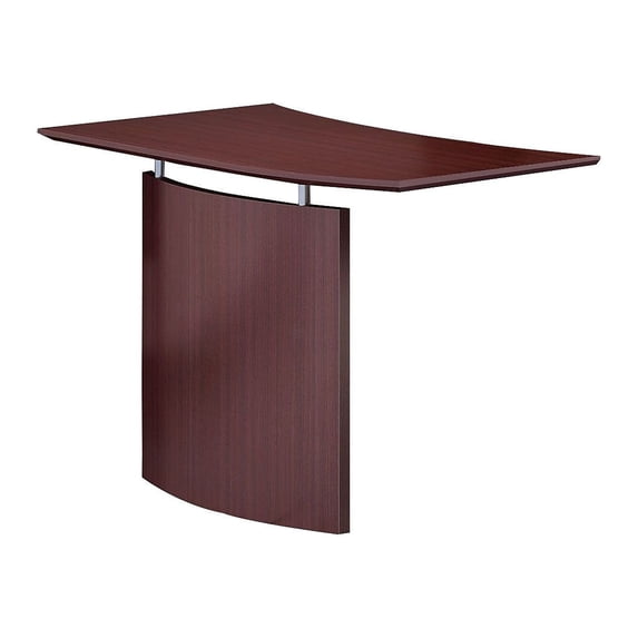 Safco Medina Right Hand Bridge Mahogany 29 1/2H x 48W x 24D MNBDGRLMH