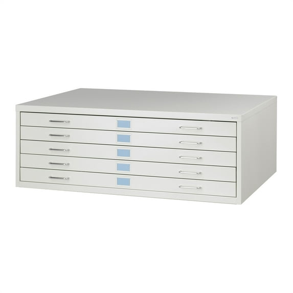 Safco Facil Steel Flat File-Medium Light Gray
