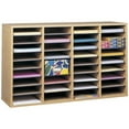 thumbnail image 1 of Safco Medium Oak 36 Compartment Wood Adjustable File Organizer Light Brown, 1 of 5