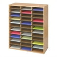 thumbnail image 1 of Safco Medium Oak Wood/Corrugated 36 Compartment Literature Organizer, 1 of 2