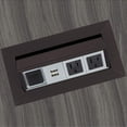 thumbnail image 1 of Safco Metal Power Module with 2 Power and 2 USB Outlets in Black, 1 of 4