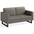 thumbnail image 1 of Safco Mirella Lounge Settee, Gray Vinyl, Adult, 1 of 2