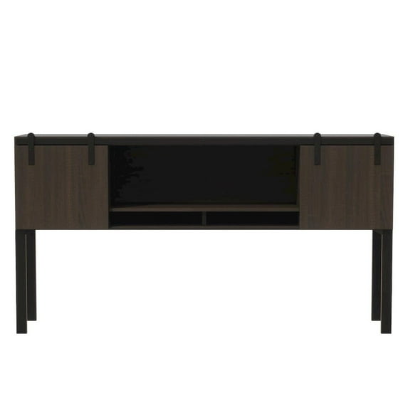 Safco Mirella Modern Wood Hutch with Sliding Doors in Southern Tobacco