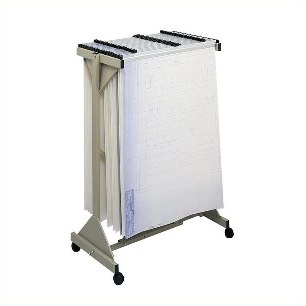 Adjustable Steel Mobile Blueprint Plan Center with Casters