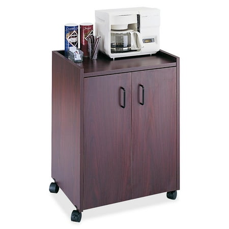 product image of Safco Mobile Refreshment Center, One-Shelf, 23w x 18d x 31h, Mahogany -SAF8953MH