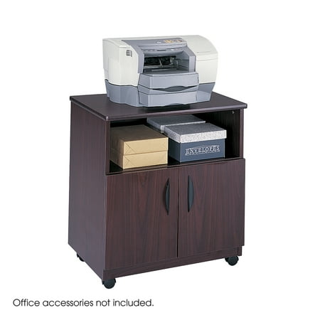 Safco SAF1850MH Mobile Machine Stand, Mahogany