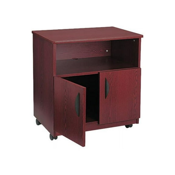 Safco SAF1850MH Mobile Machine Stand, Mahogany