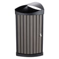 thumbnail image 1 of Safco Indoor/Outdoor Receptacle, 20 gal, Charcoal Resin Panels, 1 of 5