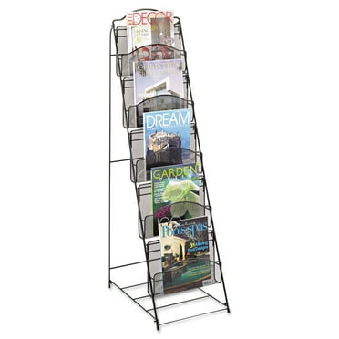 Onyx Mesh Magazine Wall Rack, 10 Pocket - Walmart.com