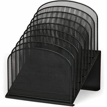 Safco Onyx 8 Compartment Desktop Organizer and Pencil Holder Type, Black