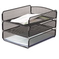 thumbnail image 1 of Safco-1PK Onyx Desk Tray, 3 Sections, Letter Size Files, 9.25" x 11.75" x 8", Black, 1 of 1