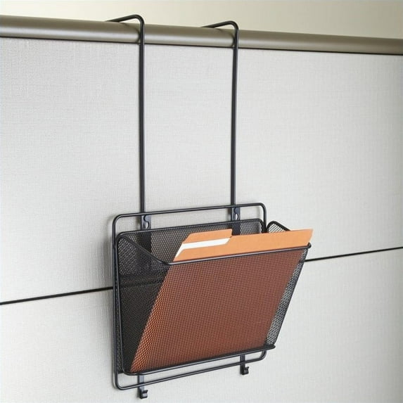 Safco Onyx Panel Organizer Basket in Black