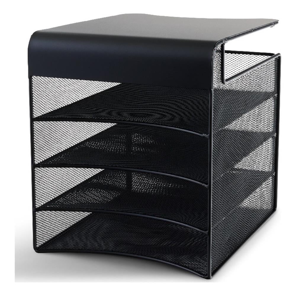Safco Onyx Solid Top Horizontal With Hanging Metal Steel