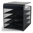 thumbnail image 1 of Safco Onyx Solid Top Horizontal With Hanging Metal Steel Desk Organizer In Black, 1 of 20