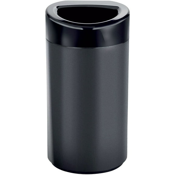 Safco Open Top Receptacle in Black