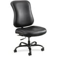 thumbnail image 1 of Safco Optimus Leather 400lb Big and Tall Chair in Black, 1 of 3