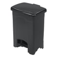 thumbnail image 1 of Safco Plastic 4 Gallon Step-On Trash Can in Black, 1 of 3