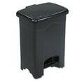 thumbnail image 1 of Safco Plastic 4 Gallon Step-On Trash Can in Black, 1 of 3