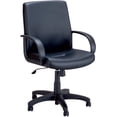 thumbnail image 1 of Safco Poise Executive Mid Back Chair Black Vinyl 6301BV, 1 of 4