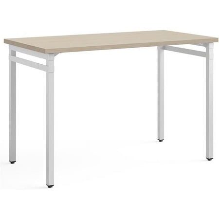 Safco Powder Coated Frame Home Office Desk, White