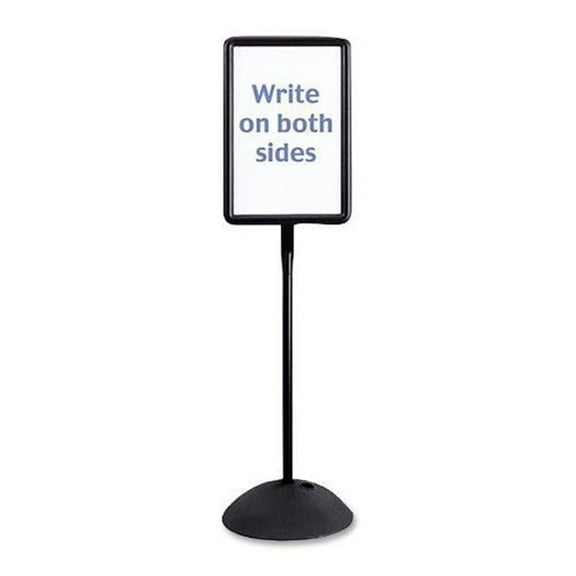 Safco Product 4117BL Write Way Rectangle Message Board, Black