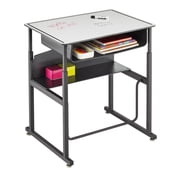 Safco Products Alpha Better Adjustable Height Black Desk 1204GR