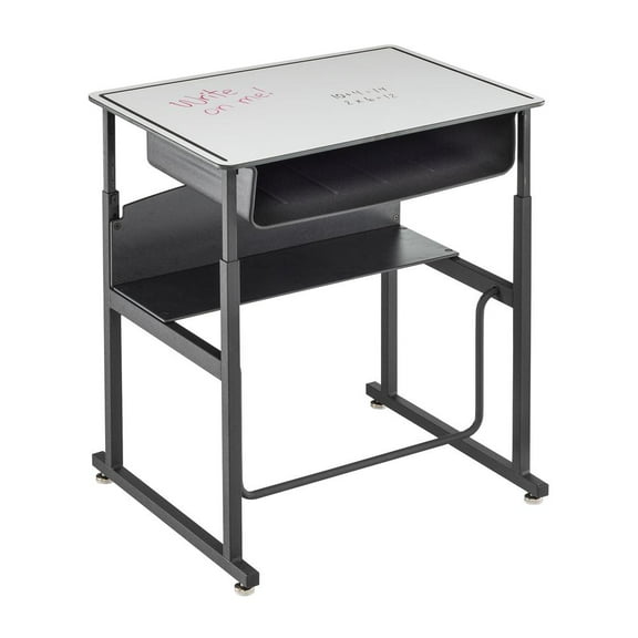 Safco Products Alpha Better Adjustable Height Black Desk 1204GR