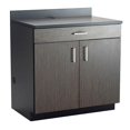 thumbnail image 1 of Safco Products B3159406 Hospitality Base Cabinet with 1 Drawer & 2 Doors - 36 x 25 x 39 in. - Asian Night & Black, 1 of 1