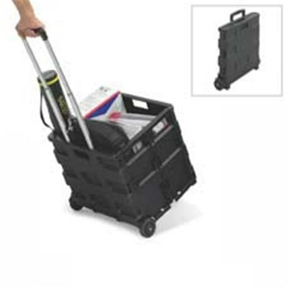 Safco Products Company Folding Caddy - Black - 16.50in.x3.50in.x14.50in.x39in.