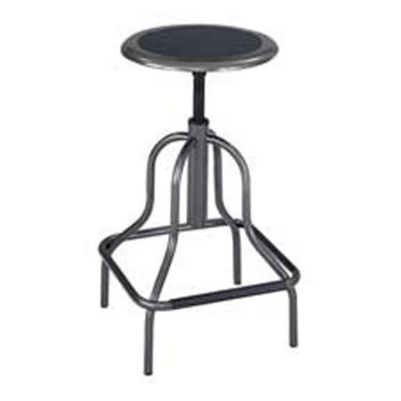 Safco Products Company Industrial Stool- Pewter - Seat Height 22in.x27in.