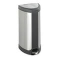 thumbnail image 1 of Safco Products Company SAF9685SS Step-On Receptacle- 4 Gal- 10-.75in.x10-.75in.x20-.50in.- Stainless, 1 of 2