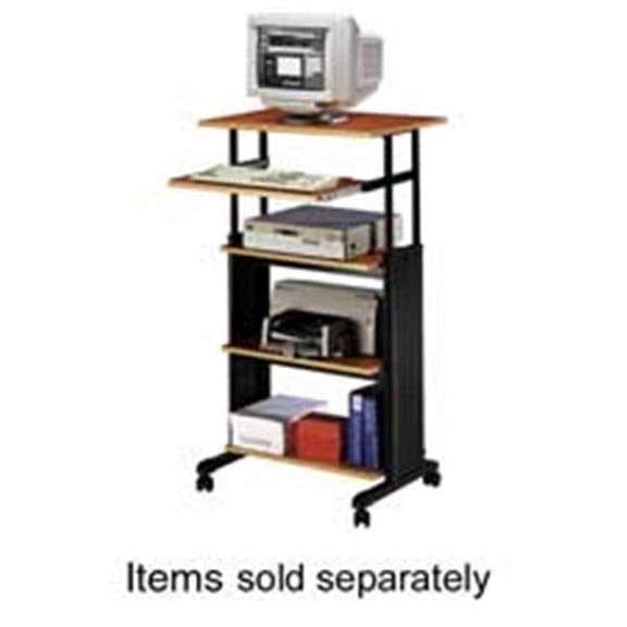 Safco Products Company Stand Up Workstation- 29-.50in.x22in.x35in.-49in.- Black-Cherry