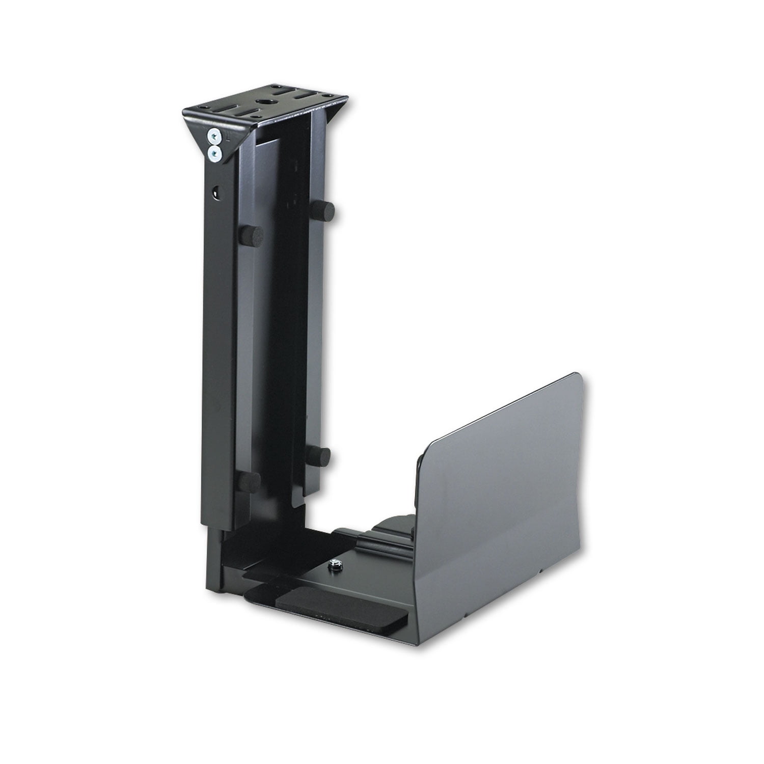 Ergo-Comfort Fixed-Mount Under Desk CPU Holder, Supports 60 lb, 7w x 9.5d x 14h, Black Ergo-Comfort Fixed-Mount Under Desk CPU Holder, Supports 60 lb, 7w x 9.5d x 14h, Black