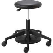 Safco Products Foot Pedal Lab Stool 3437BL Black Vinyl