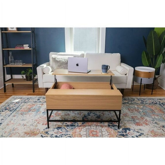 Safco Products Lift Top Storage Coffee Table With Steel Base